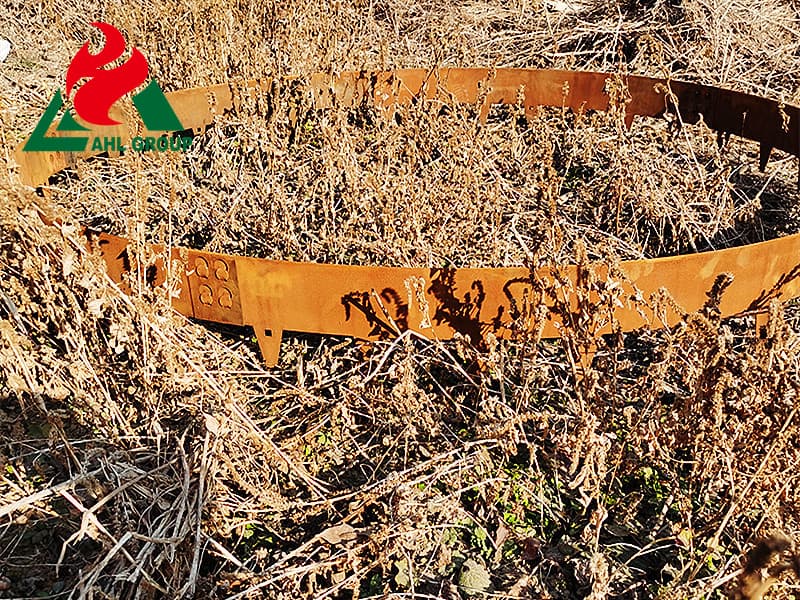 Corten steel flower bed border design Manufacturer New Zealand